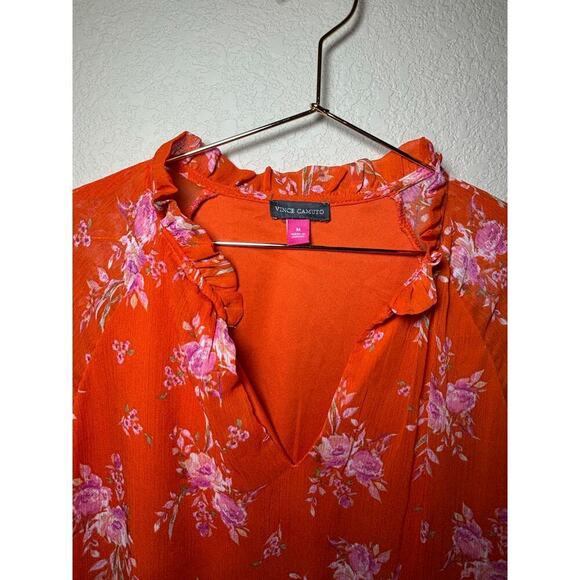 Vince camuto floral flare dress lined size medium in excellent condition - Picture 7 of 9